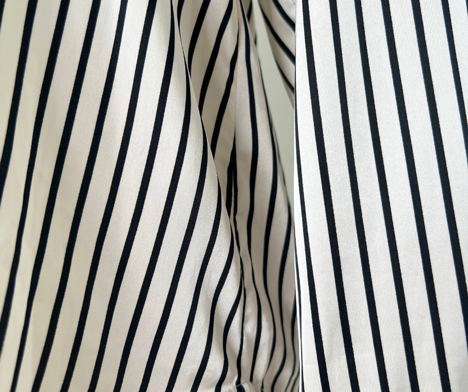 H&M Satin Striped Blouse